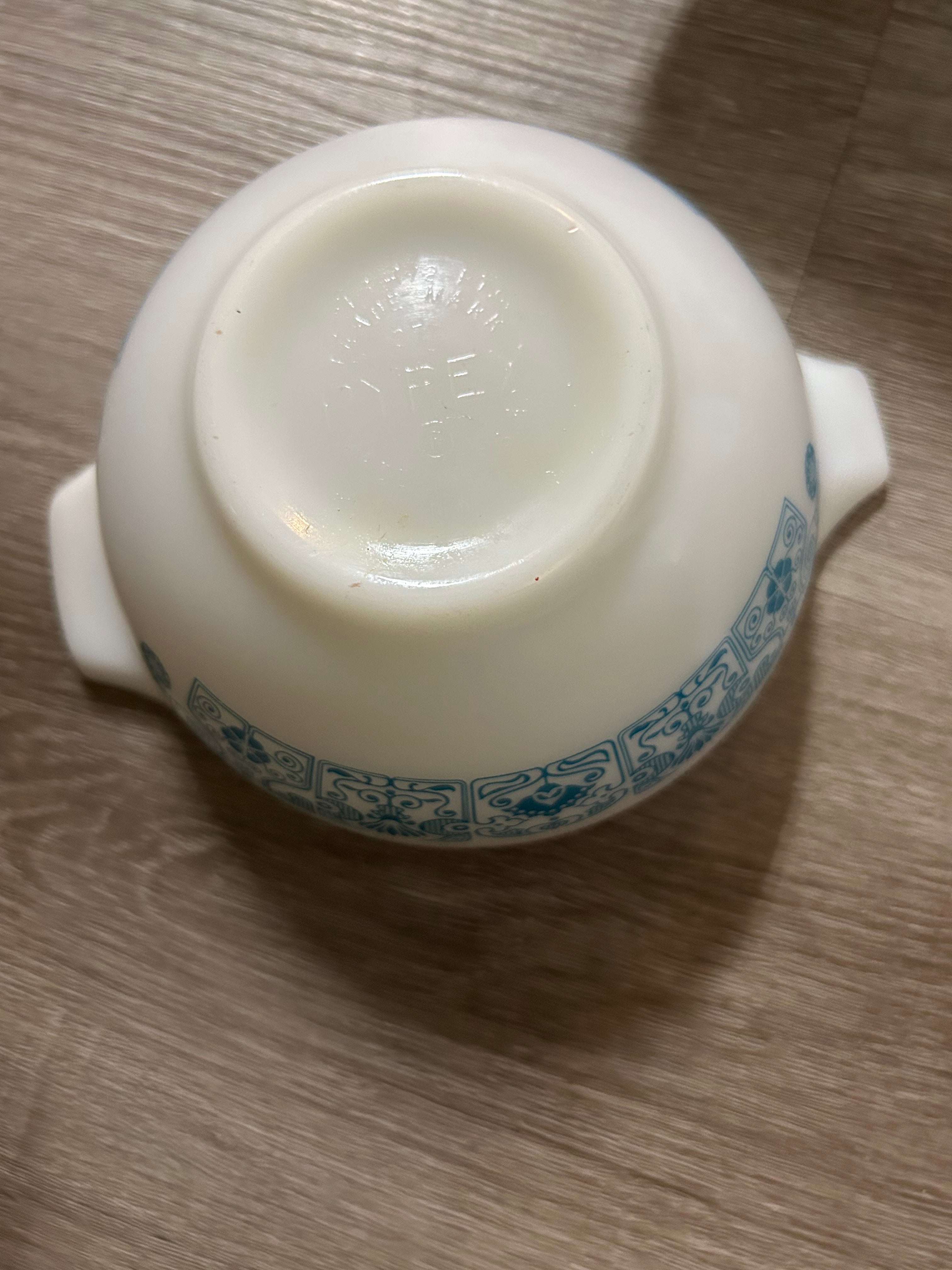 Vintage PYREX Blue Horizon 1-1/2 Pint Cinderella Bowl Nesting #441 USA Mixing 6”