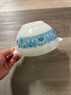 Vintage PYREX Blue Horizon 1-1/2 Pint Cinderella Bowl Nesting #441 USA Mixing 6”